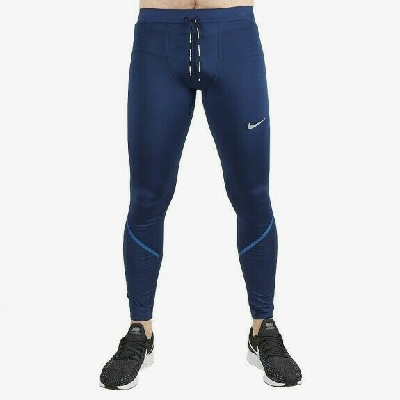 NEW Nike Power Tech Men's Size L Running Tights Volt Blue $120 | eBay